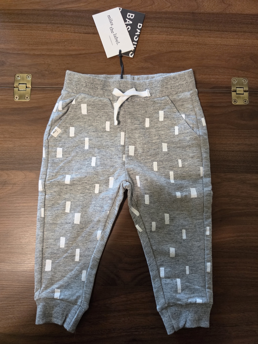 Miles the Label Grey Patterned Jogger Pants
